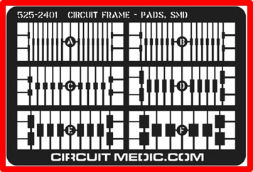 ［CircuitMedic］サーキットフレーム - 表面実装用パッド・パック（#525-2401-1）