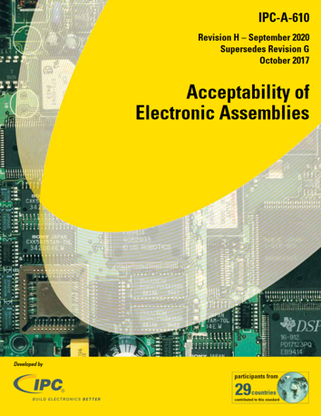 【英語版】IPC-A-610H: Acceptability of Electronic Assemblies